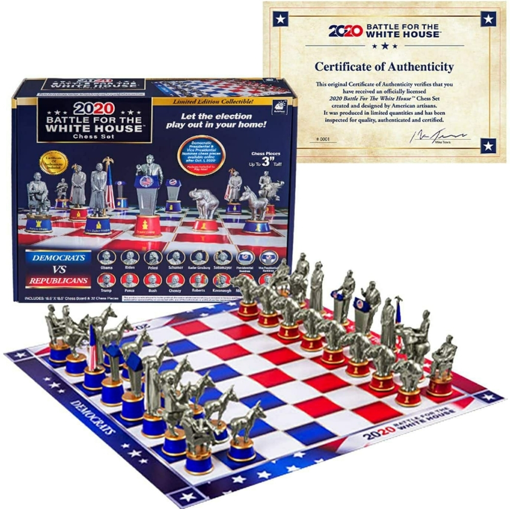 2020 Battle for The White House Chess Board Game!
